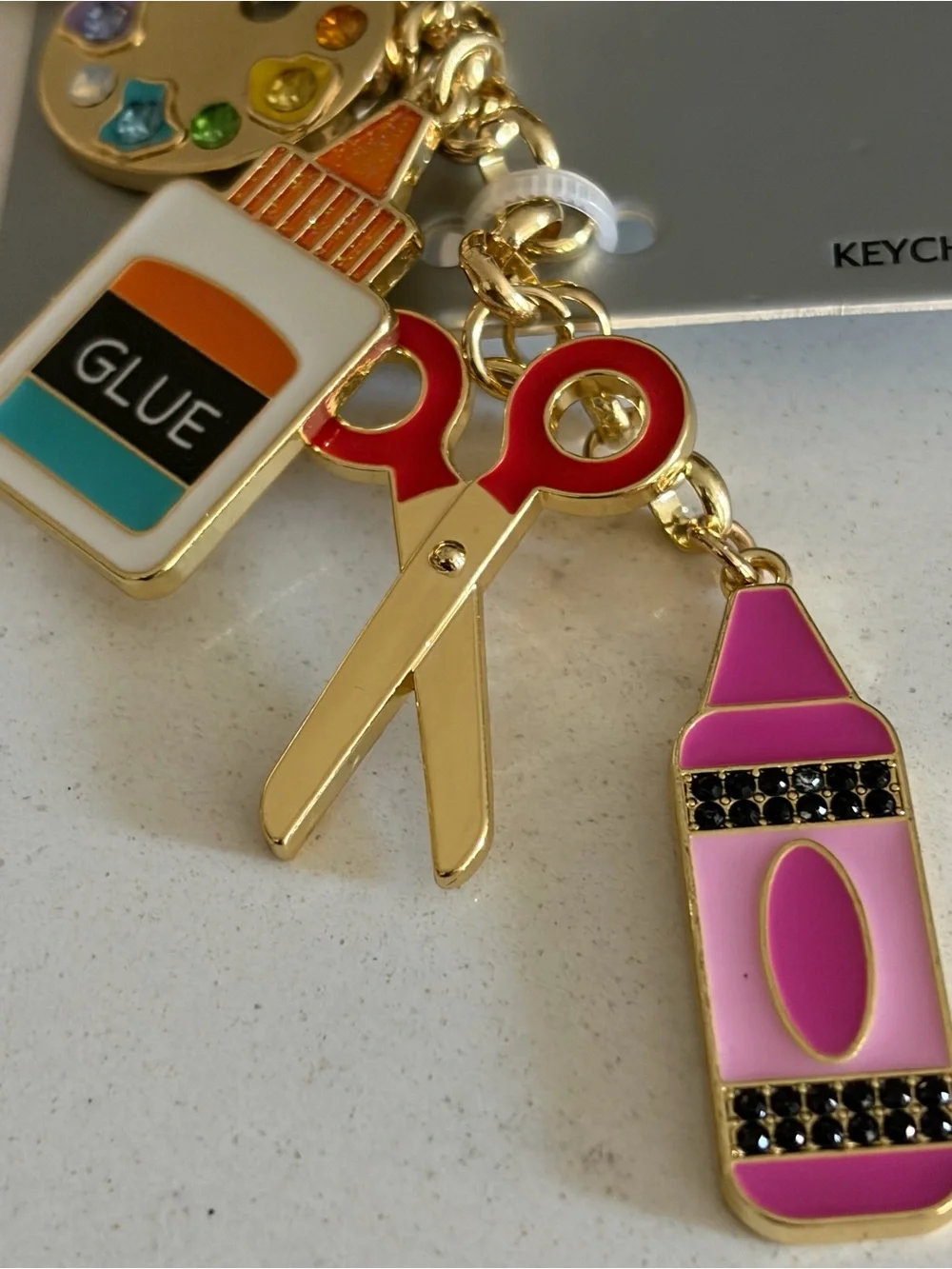 SugarFix by BaubleBar School Craft Tool Charms Keychain